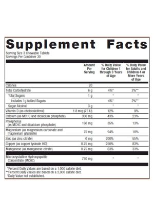 Metagenics Bone Builder(R) Chewable -- bone health, chewable supplement. - Back