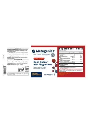 Metagenics Bone Builder(R) with Magnesium -- bone health, mineral density. - Back