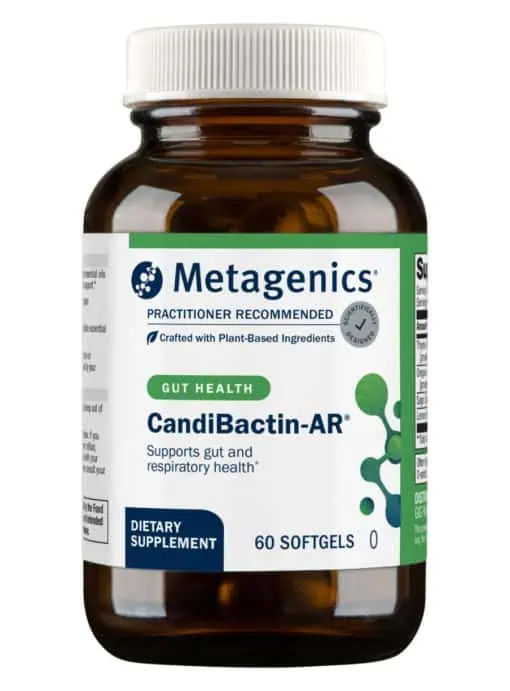 Metagenics CandiBactin-AR(R) -- gut health support, respiratory health support.