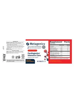 Metagenics Cardiogenics(R) Intensive Care -- heart health, cardiovascular support. - Back