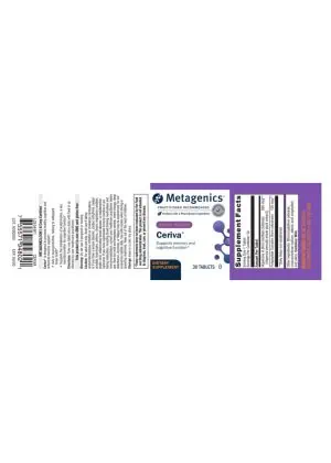 Metagenics Ceriva(R) -- cognitive support, memory enhancement. - Back