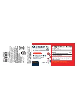 Metagenics Cholarest SC(TM) -- heart health, blood lipid support. - Back