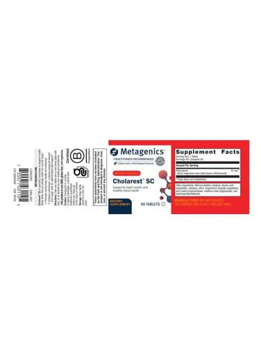 Metagenics Cholarest SC(TM) -- heart health, blood lipid support. - Back