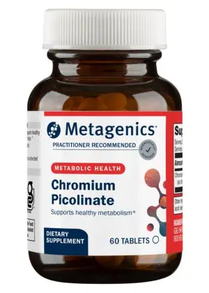 Metagenics Chromium Picolinate -- chromium supplement, blood sugar support.