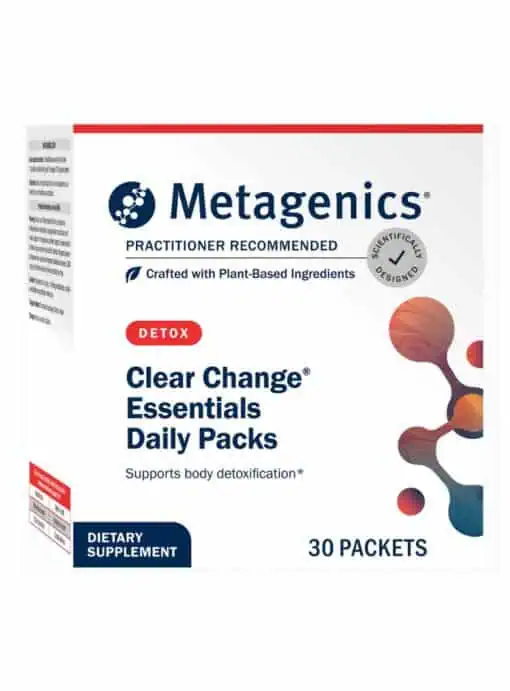 Metagenics Clear Change(R) Daily Essentials -- detox support, nutritional supplements.