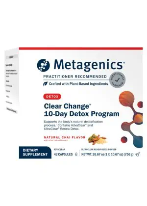 Metagenics Clear Change(R) 10-Day Detox Program Chai -- detox program, nutritional support.
