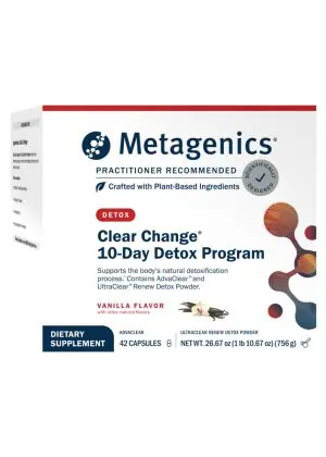 Metagenics Clear Change(R) 10-Day Detox Program Vanilla -- detox program, nutritional support.