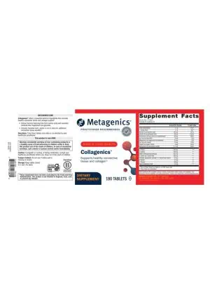 Metagenics Collagenics(R) -- collagen support, connective tissue health. - Back