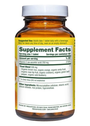 MegaFood Complex C -- immune support, vitamin C - Back