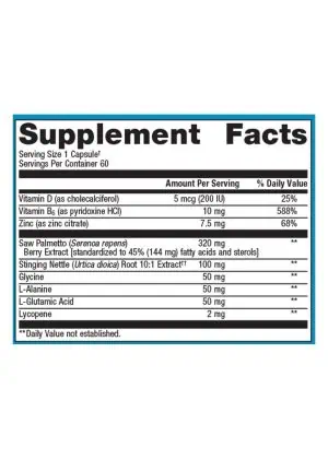Metagenics Concentrated Ultra Prostagen(TM) -- prostate health, urinary support. - Back