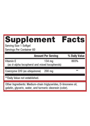 Metagenics CoQ10 ST-200(TM) -- heart health, energy production. - Back