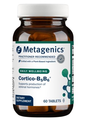 Metagenics Cortico-B5B6(R) -- adrenal support, energy production.