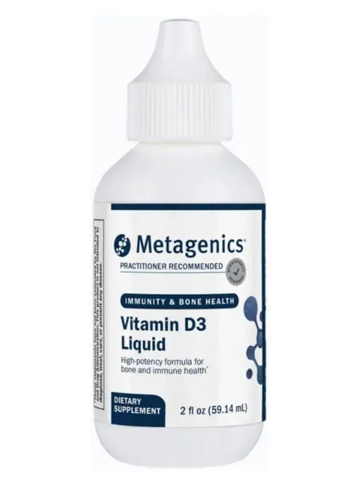 Metagenics D3 Liquid Vitamin -- vitamin D, immune support.