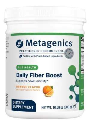 Metagenics Daily Fiber Boost Orange Flavor -- digestive health, dietary fiber.