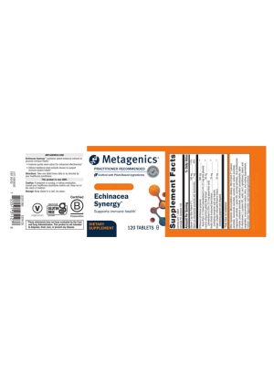 Metagenics Echinacea Synergy(TM) -- immune health, botanical extracts. - Back