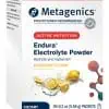 Metagenics Endura Electrolyte Powder Lemonade flavor -- electrolyte powder, hydration supplement.