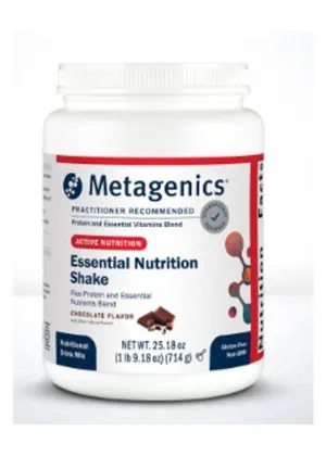 Metagenics Essential Nutrition Shake Chocolate -- protein shake, nutritional support.