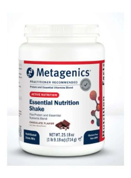 Metagenics Essential Nutrition Shake Chocolate -- protein shake, nutritional support.