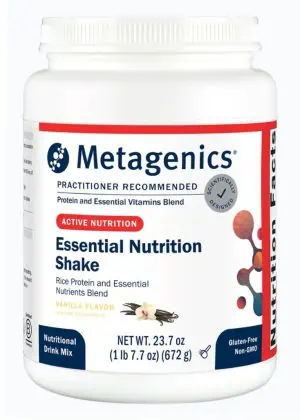 Metagenics Essential Nutrition Shake Vanilla -- nutritional shake, protein shake.