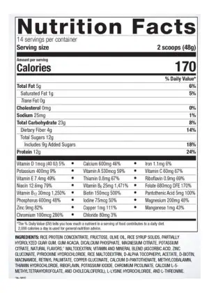 Metagenics Essential Nutrition Shake Vanilla -- nutritional shake, protein shake. - Back