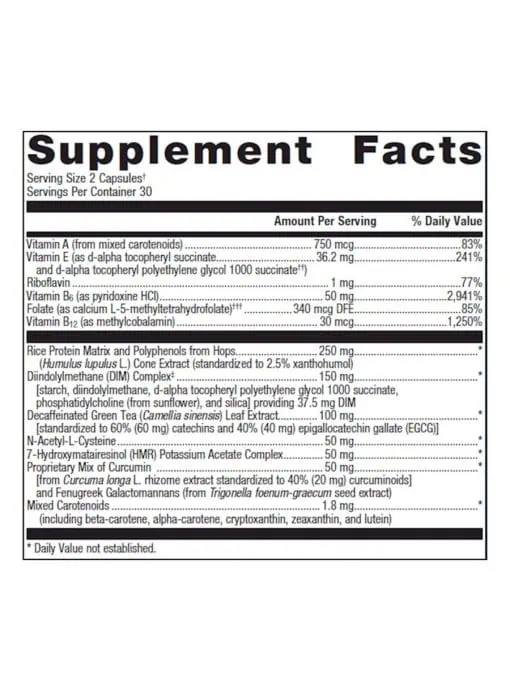 Metagenics EstroFactors -- estrogen balance, hormonal support. - Back
