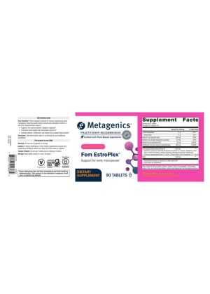 Metagenics Fem EstroPlex(R) -- women's health, menopause support. - Back