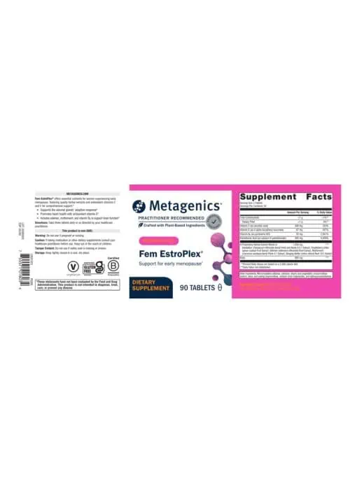 Metagenics Fem EstroPlex(R) -- women's health, menopause support. - Back