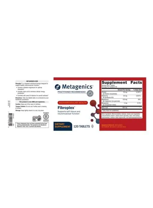 Metagenics Fibroplex(R) -- neuromuscular support, energy production. - Back