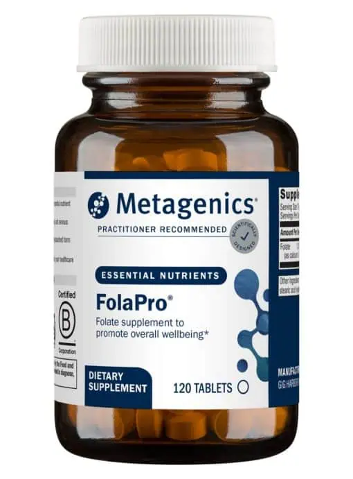 Metagenics FolaPro(R) -- folate supplement, methylated folate.