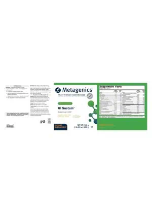 Metagenics GI Sustain(TM) -- gut health support, prebiotic nutrients. - Back