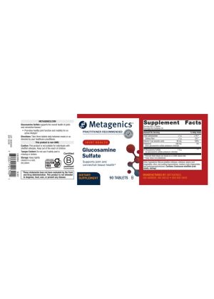 Metagenics Glucosamine Sulfate -- joint health, mobility support. - Back