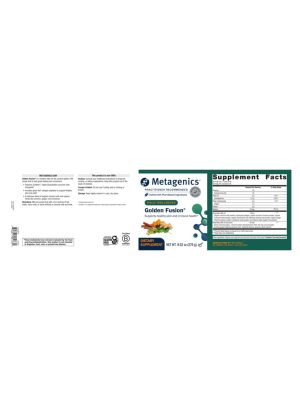 Metagenics Golden Fusion(R) -- golden milk, curcumin supplement. - Back