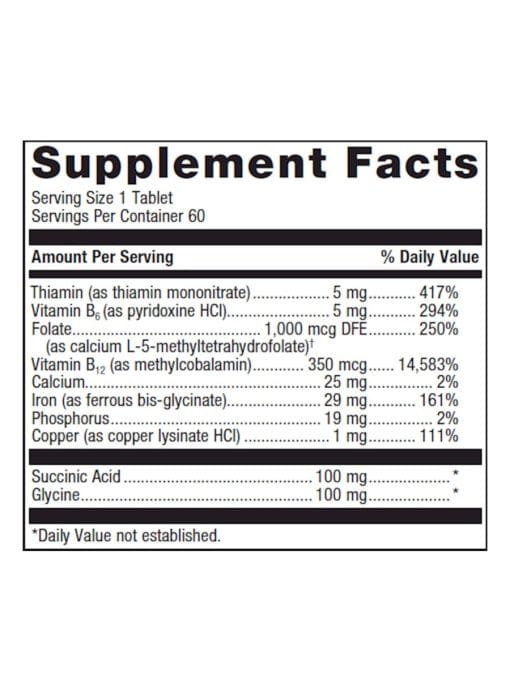 Metagenics Hemagenics(R) -- iron supplement, B vitamins - Back