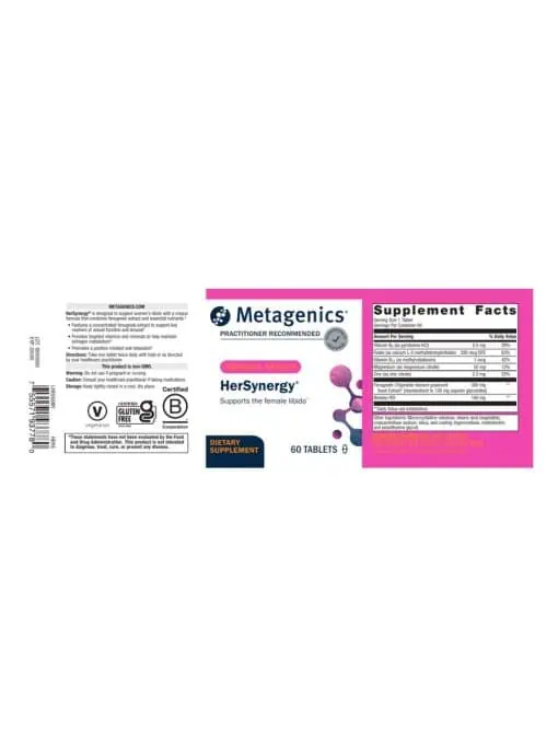 Metagenics HerSynergy(TM) -- women's libido support, fenugreek extract. - Back