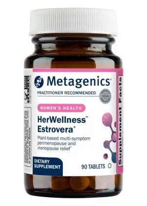 Metagenics HerWellness(TM) Estrovera(R) -- hormone-free supplement, menopause relief.