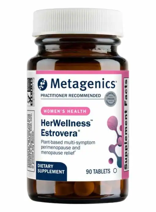 Metagenics HerWellness(TM) Estrovera(R) -- hormone-free supplement, menopause relief.