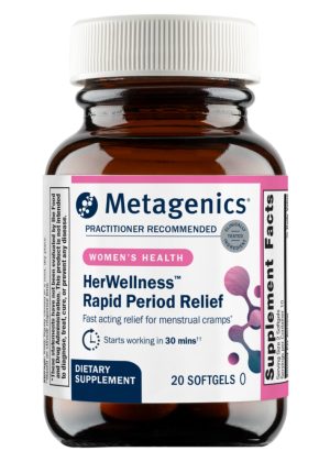 Metagenics HerWellness Rapid Period Relief -- period relief, hormone balance.