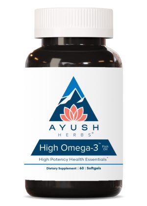 Ayush Herbs High Omega-3(TM) Fish Oil -- omega-3 fish oil, healthy fats.