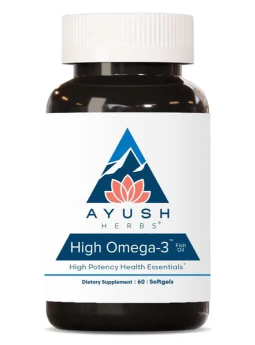 Ayush Herbs High Omega-3(TM) Fish Oil -- omega-3 fish oil, healthy fats.