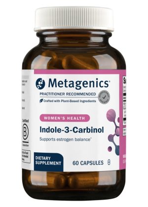Metagenics Indole-3-Carbinol -- estrogen metabolism support, cruciferous vegetables.