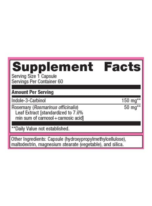 Metagenics Indole-3-Carbinol -- estrogen metabolism support, cruciferous vegetables. - Back