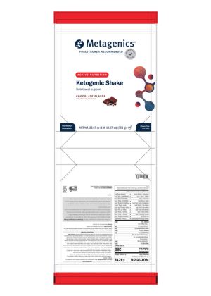 Metagenics Ketogenic Shake - Chocolate -- ketogenic shake, low carb shake - Back