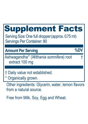 Ayush Herbs Kids Ashwagandha Drops -- kids health, adaptogen. - Back