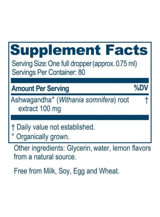 Ayush Herbs Kids Ashwagandha Drops -- kids health, adaptogen. - Back