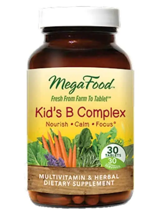 MegaFood Kid's B Complex -- cognitive focus, calm
