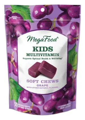 Megafood Kids Multi Soft Chew Grape -- kids multivitamin, soft chews