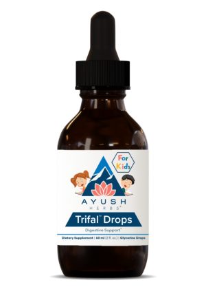 Ayush Herbs Kids Trifal Drops -- digestive support, children's health.