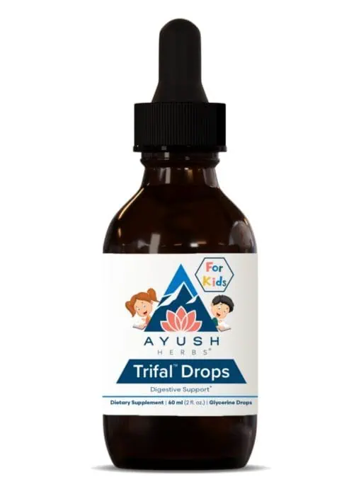 Ayush Herbs Kids Trifal Drops -- digestive support, children's health.