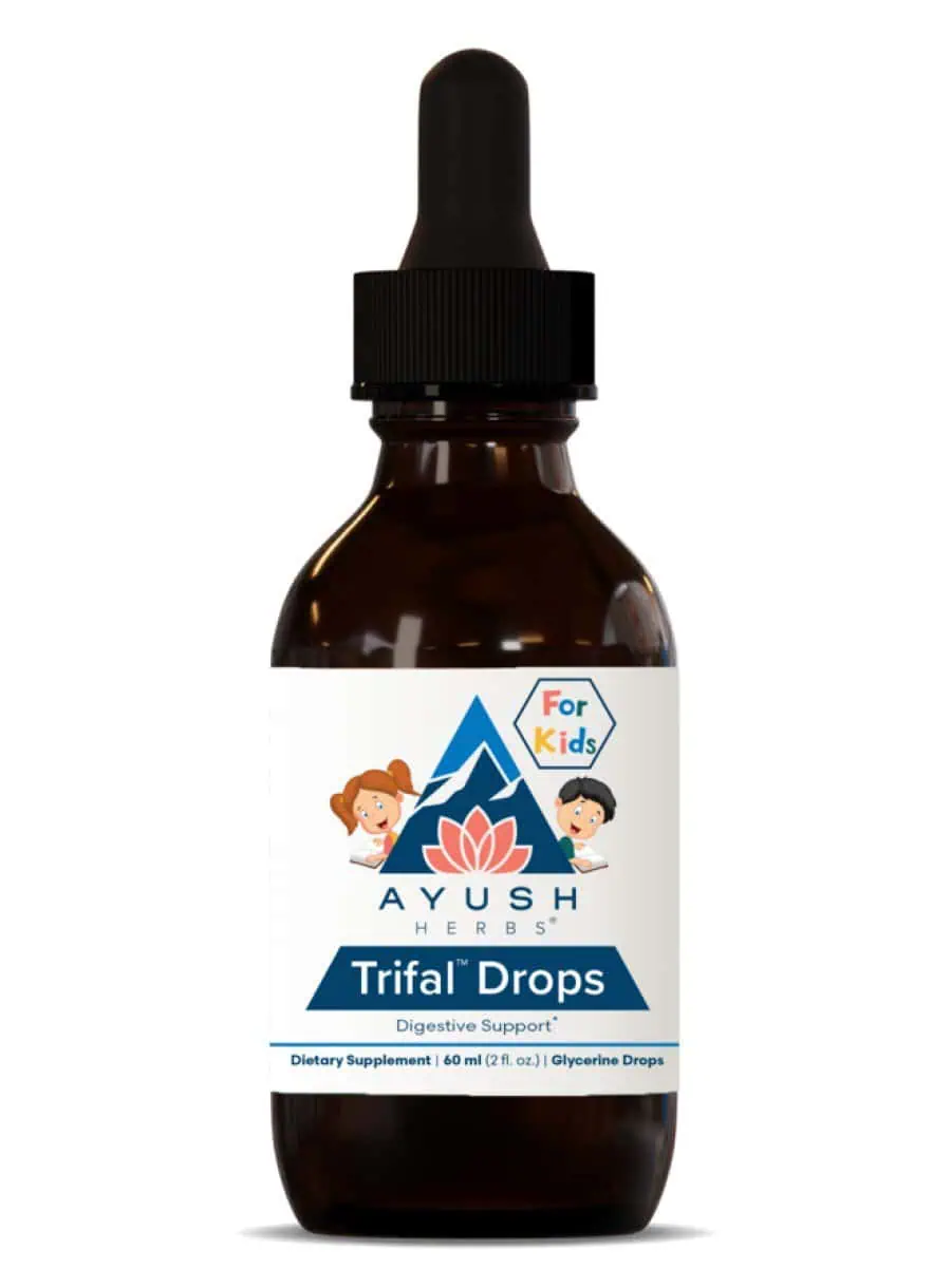 Ayush Herbs Kids Trifal Drops -- digestive support, children's health.