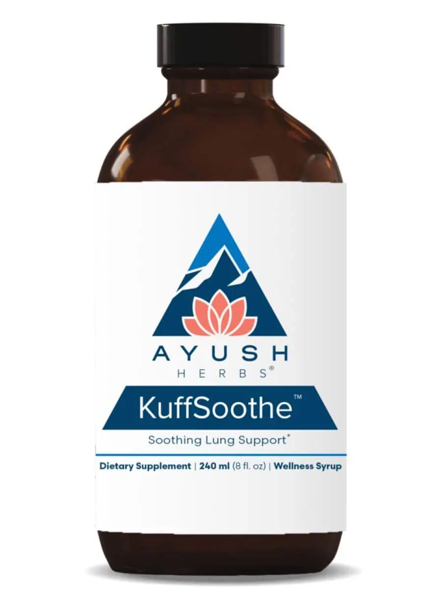 Ayush Herbs KuffSoothe -- immune support, cough relief.